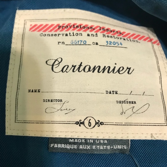 Cartonnier Turquoise One Button Lined Blazer Sz 6 - Picture 7 of 9